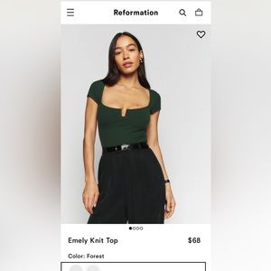 Reformation emely knit top